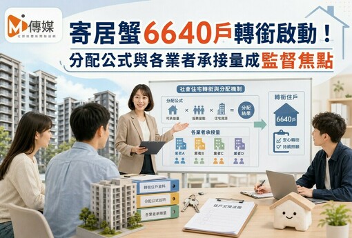 寄居蟹6640戶轉銜啟動！分配公式與業者承接量成監督焦點
