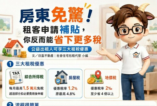 房東免驚！租客申請補貼，你反而能省下更多稅