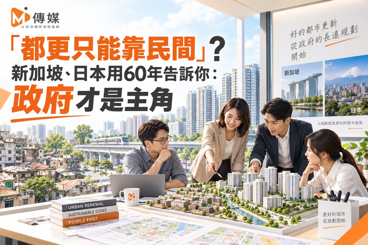 「都更只能靠民間」? 新加坡、日本用60年告訴你:政府才是主角
