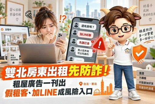房東出租先防詐！租屋廣告一刊出　假租客、加LINE成風險入口
