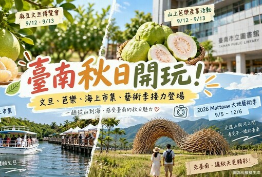 臺南秋日玩法一次看！文旦、芭樂、水上市集到大地藝術季接力登場