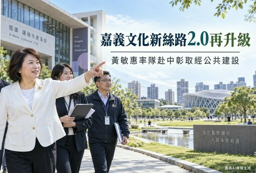 嘉義「文化新絲路2.0」再升級！黃敏惠率隊走訪臺中、彰化取經公共建設