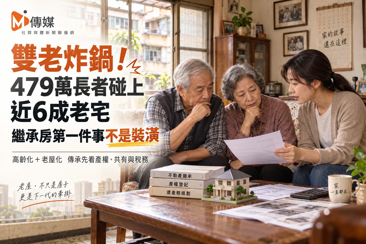 雙老炸鍋！479萬長者碰上近6成老宅　繼承房第一件事不是裝潢
