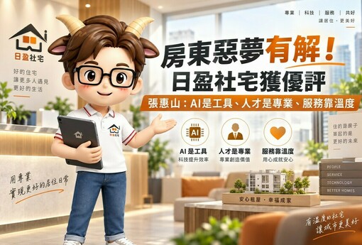 房東惡夢有解！日盈社宅獲優評  張惠山：AI是工具、人才是專業、服務靠溫度