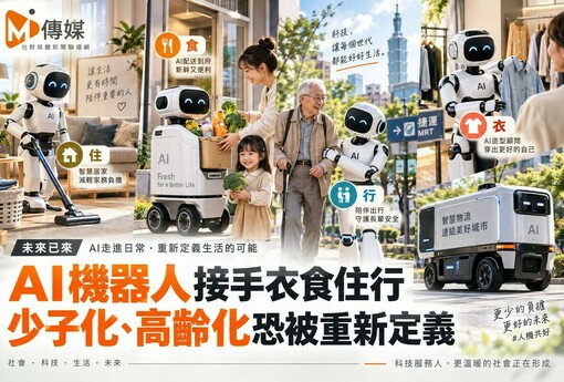 AI機器人接手衣食住行　少子化、高齡化恐被重新定義