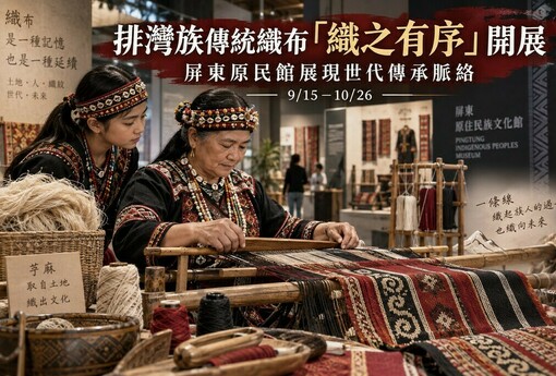 排灣族傳統織布有多講究？「織之有序」屏東開展　從一條線看見世代傳承