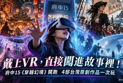 戴上VR直接闖進故事裡！府中15《穿越幻境》開跑　4部台灣原創作品一次玩