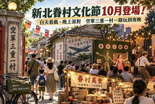 新北眷村文化節10月登場！白天看戲、晚上派對　空軍三重一村一路玩到夜晚