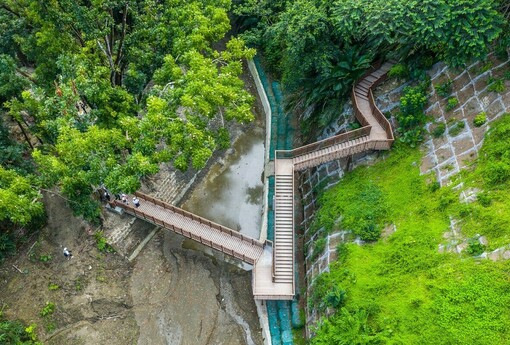 歷經颱風重創，蘭潭後山步道回來了！