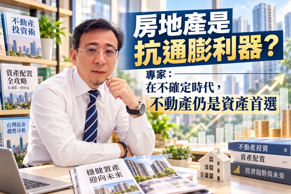 房地產是抗通膨利器? 專家：在不確定時代，不動產仍是資產首選
