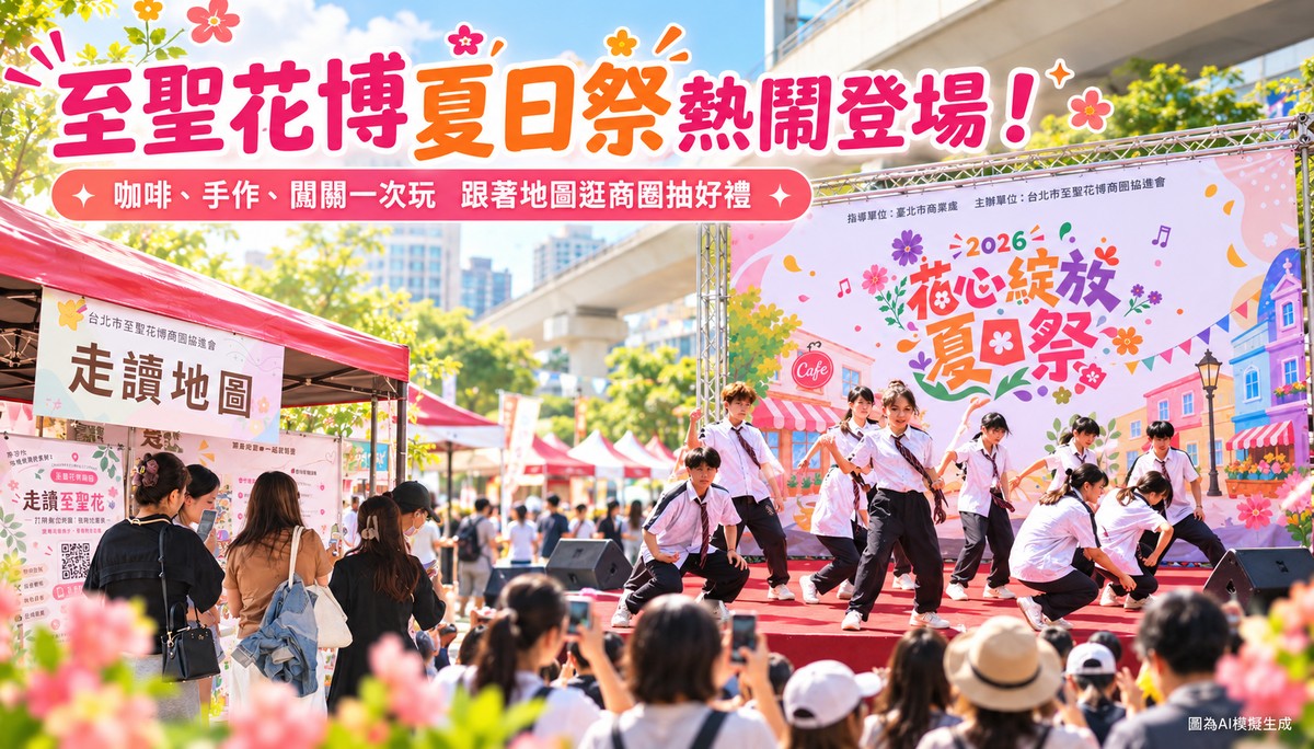 至聖花博夏日祭熱鬧登場！咖啡、手作、闖關一次玩　跟著地圖逛商圈還能抽好禮