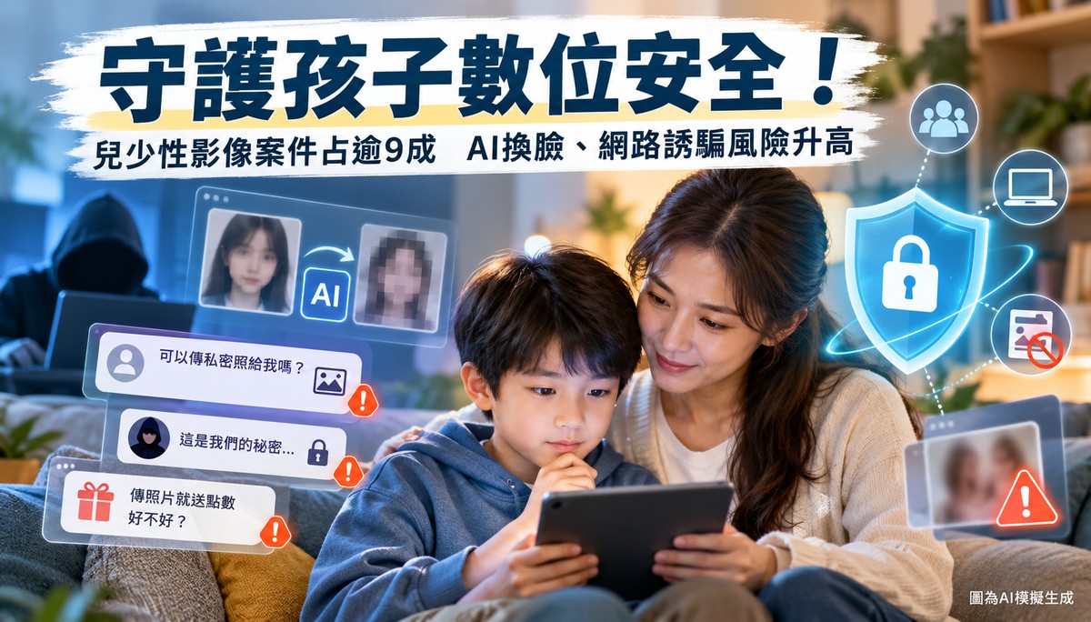 新竹縣兒少性剝削通報增加45%　性影像占逾9成！家長陪伴上網更重要