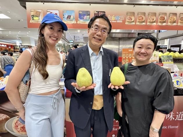 臺南文旦進軍新加坡！超市、百貨同步上架　麻豆老欉文旦拓展海外市場