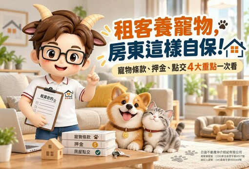 租客養寵物，房東這樣自保！寵物條款、押金、點交4大重點一次看