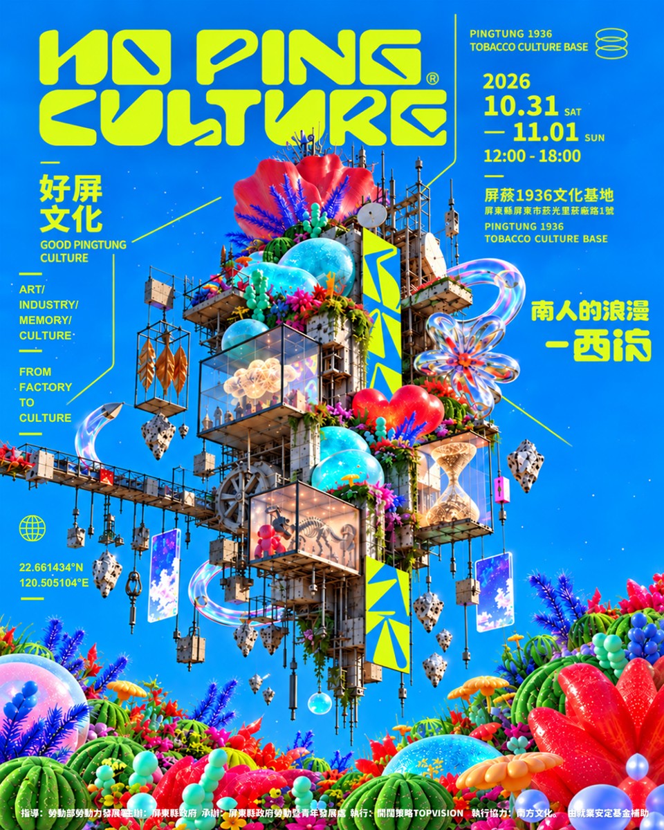 舊菸廠化身潮流派對！屏東「好屏文化」10/31登場　古著、街拍、音樂一次滿足
