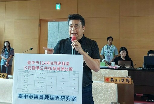 無黨籍市議員陳廷秀為海線民眾請命　中市公托政策務必降低城鄉差距、分配失衡問題
