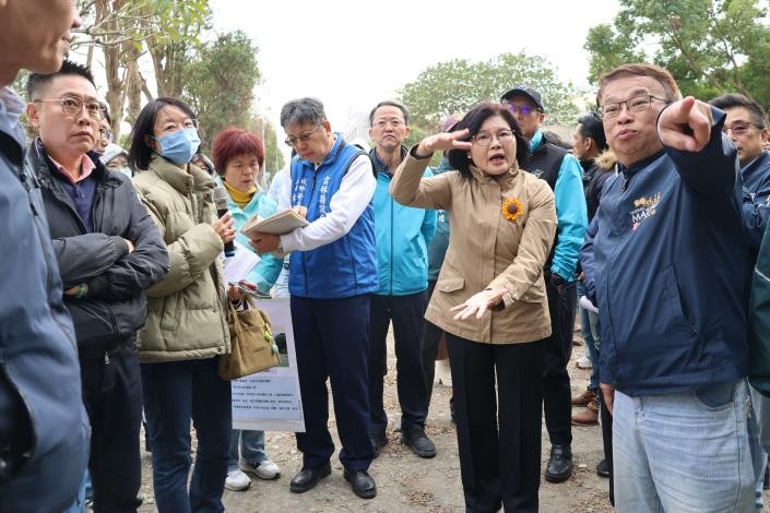 張麗善縣長率隊會勘西螺大橋公園  期盼提升運動休閒及觀光量能