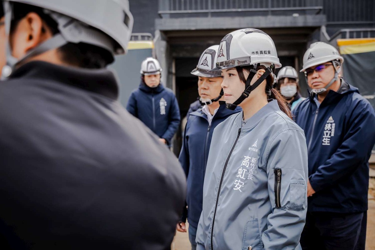 視察新竹棒球場改善工程 高虹安市長：安全優先、品質到位、依法究責 逐項改善不打折