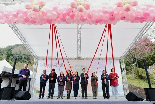 櫻花綻放山城  陽明山花季2/5揭幕  首度跨界聯名亞洲香研所、竹編工藝營造花田氛圍