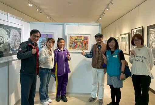 全國學生美術比賽特優作品 嘉義縣立圖書館展出