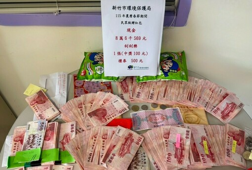 竹市堅守清廉過好年！春節期間市民「丟了就跑」紅包 全數轉贈公益讓愛延續