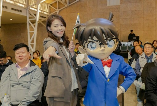 柯南現身新竹公園！2026竹市兒藝節倒數 高虹安市長宣布「偵探樂園」任務4/3啟動