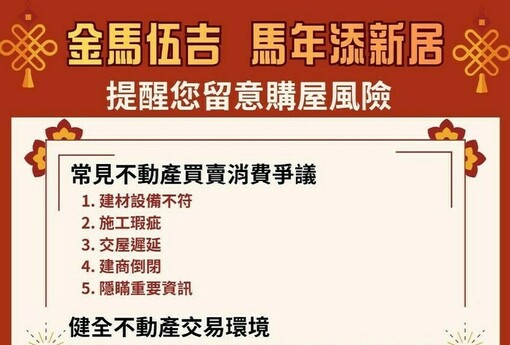 買房「五大地雷」揭密！台南去年231件糾紛 建材不符、施工瑕疵最雷