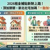 2026租金補貼新制上路！違建、頂加掰掰，新北社宅加碼「一胎加一籤」育兒家庭必看