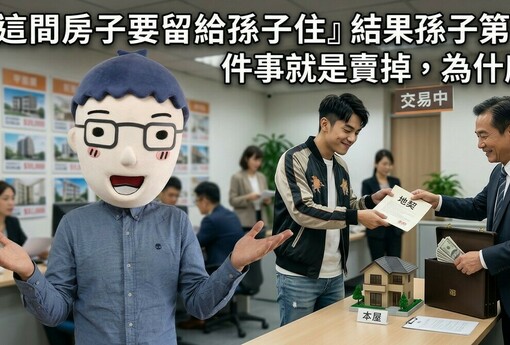 『這間房子要留給孫子住』結果孫子第一件事就是賣掉，為什麼？