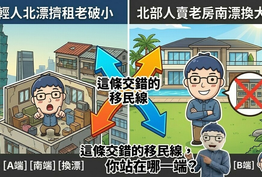北部人賣老房南漂換大宅，年輕人北漂擠租老破小，這條交錯的移民線，你站在哪一端？