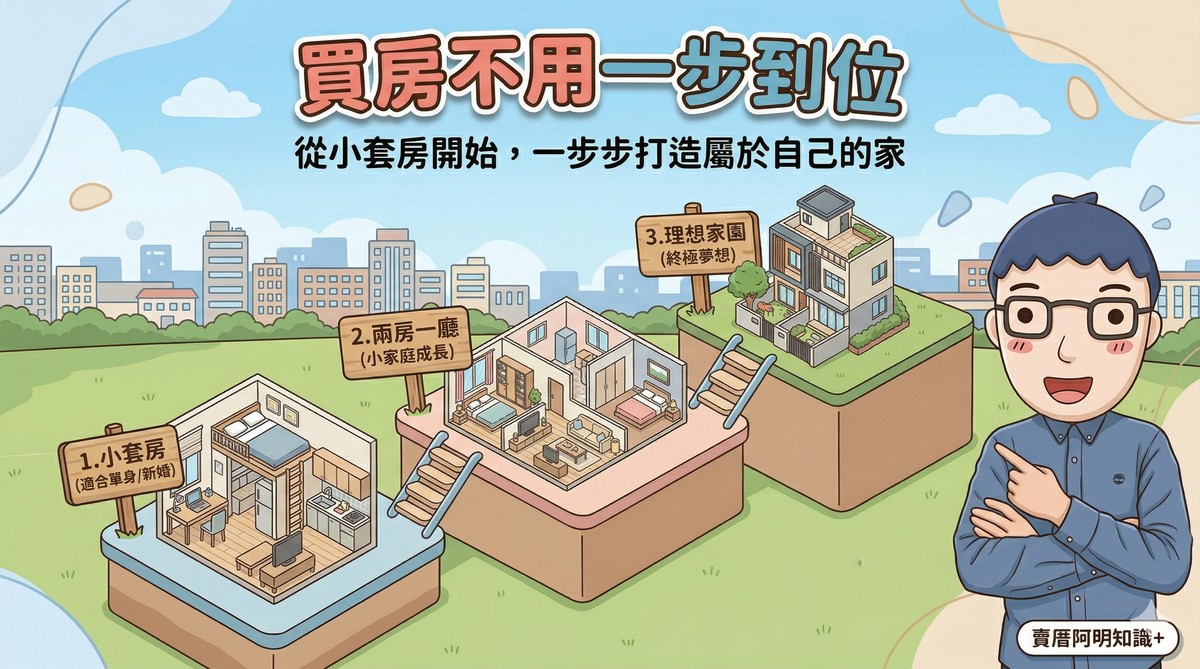 買房不用一步到位：從小套房開始，一步步打造屬於自己的家