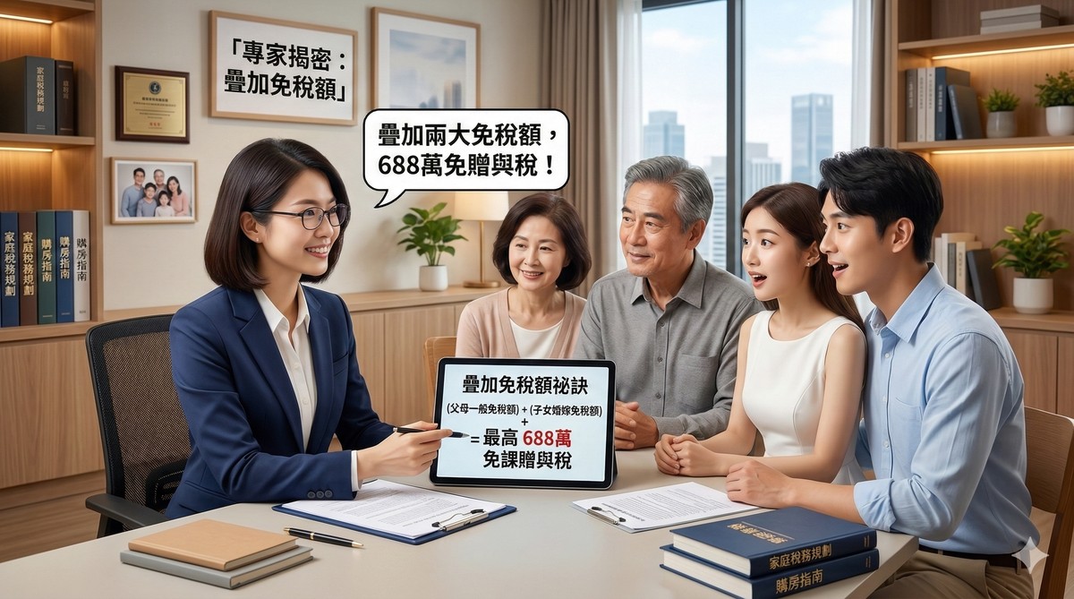 子女結婚送房送錢怎麼給最省？專家揭密：兩大免稅額疊加　最高近700萬免課贈與稅