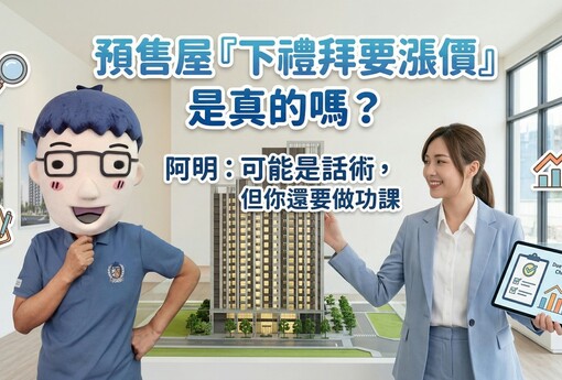 預售屋「下禮拜要漲價」是真的嗎？阿明：可能是話術，但你還是要做功課
