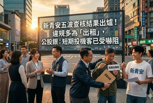 新青安五波查核結果出爐！違規多為「出租」，公股銀：短期投機客已受嚇阻