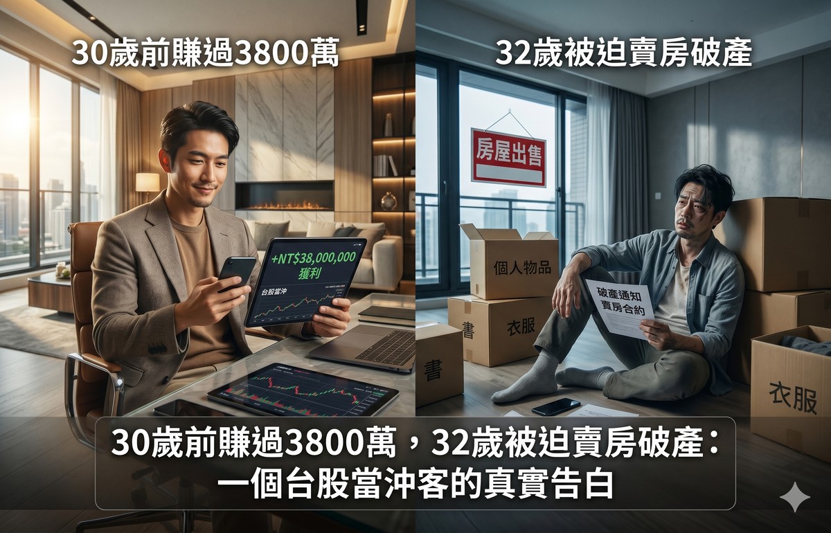 30歲前賺過3800萬,32歲被迫賣房破產:一個台股當沖客的真實告白