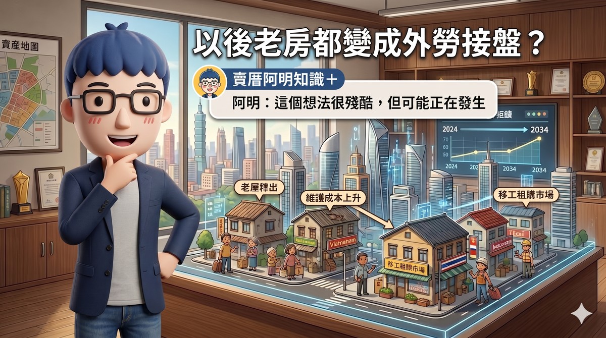 以後老房都變成外勞接盤？阿明：這個想法很殘酷，但可能正在發生