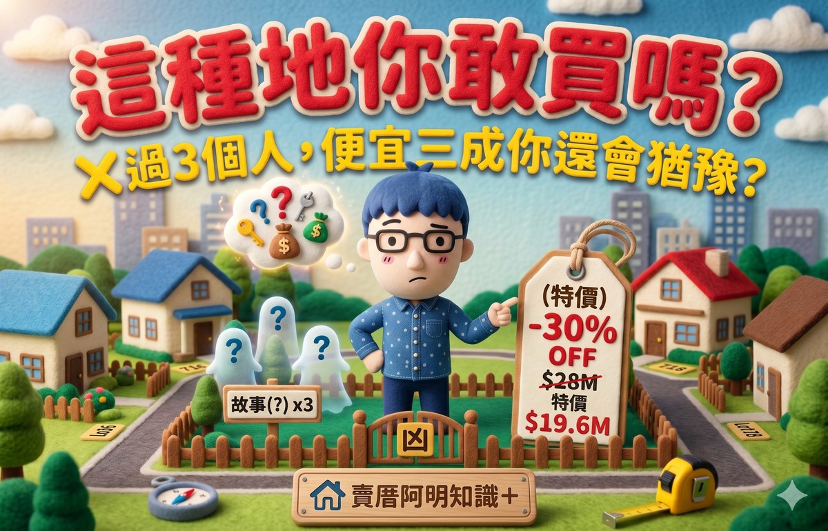 這種地你敢買嗎？死X過3個人，便宜三成你會猶豫？