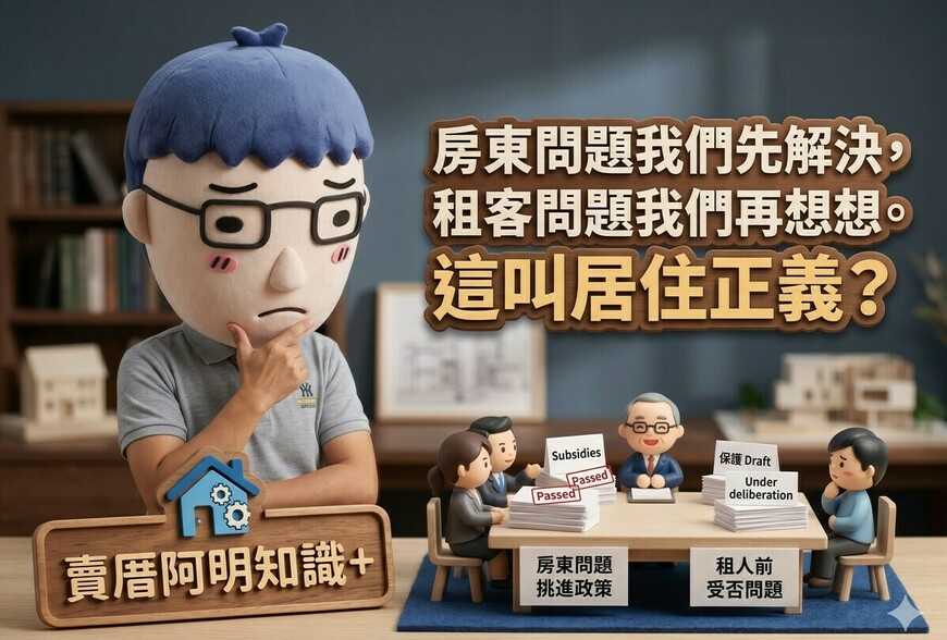 房東問題我們先解決，租客問題我們再想想。這叫居住正義？