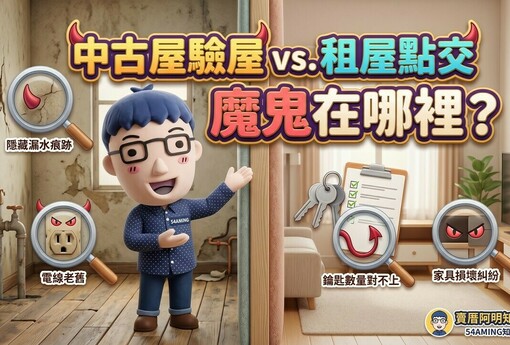 中古屋驗屋 vs. 租屋點交，魔鬼藏在哪裡？兩套檢查表一次看懂