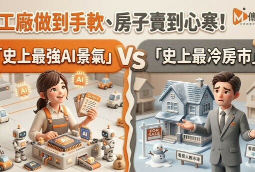 工廠做到手軟、房子賣到心寒！台灣正陷入「史上最強AI景氣」與「史上最冷房市」的平行時空