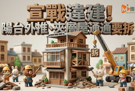 宣戰違建！頂樓加蓋、陽台外推、夾層屋通通要拆，施工中列優先拆除對象