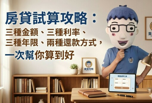 房貸試算全攻略：三種金額、三種利率、三種年限、兩種還款方式，一次幫你算到好