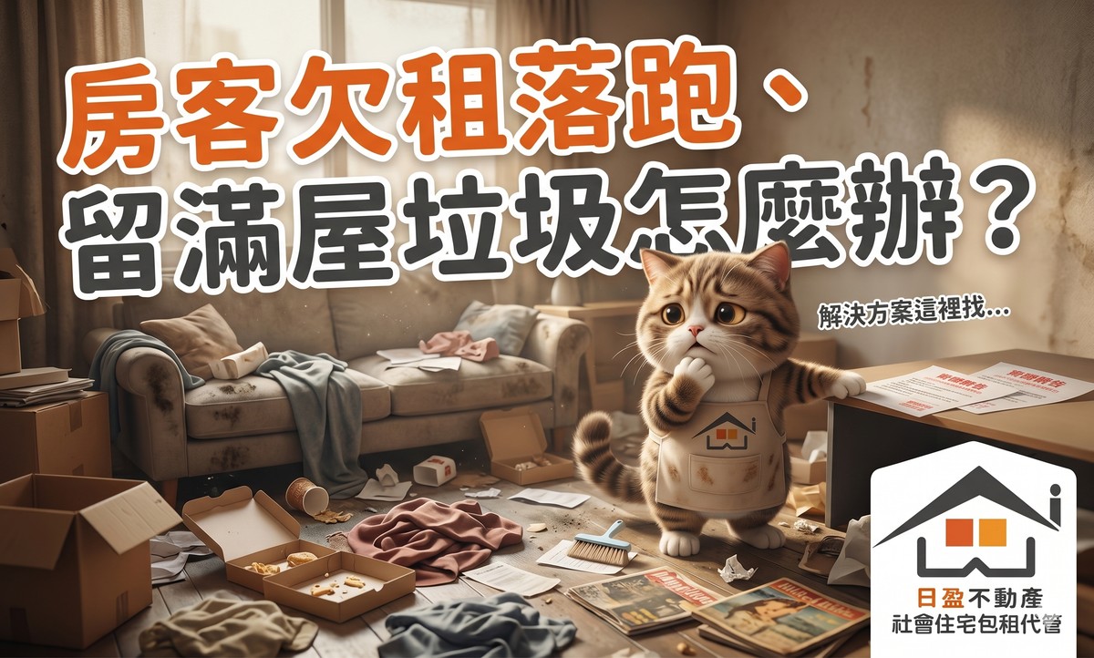 房客欠租落跑、留滿屋垃圾怎麼辦？小編教你「公證、催告、不擅動」三步自保，別讓房東變被告
