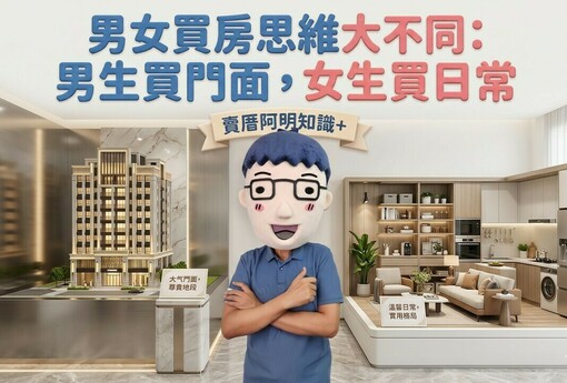 男女買房思維大不同：男生買門面，女生買日常