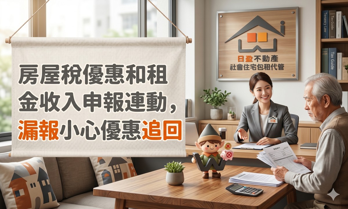 新北房東們注意！房屋稅優惠和租金收入申報是連動的，漏報小心優惠被追回