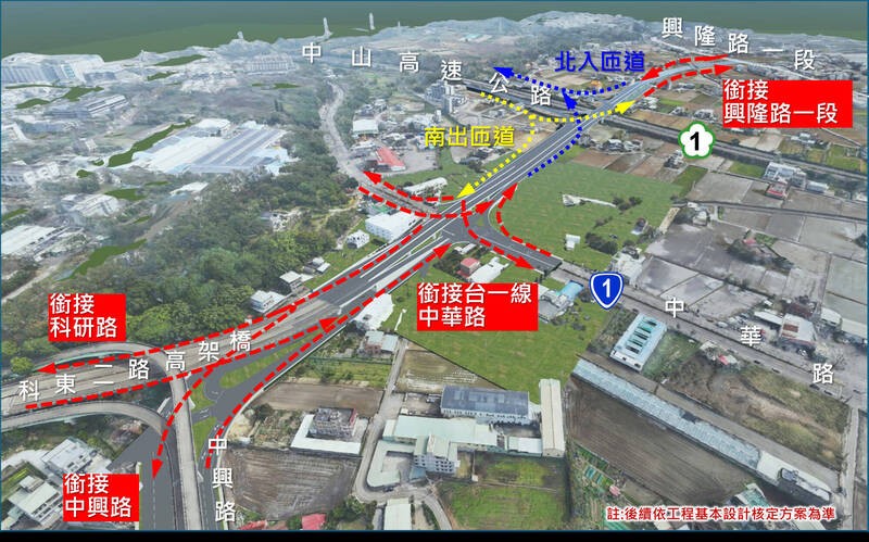 頭份交流道增設匝道與連絡道有解！竹南園區通勤族終於等到了