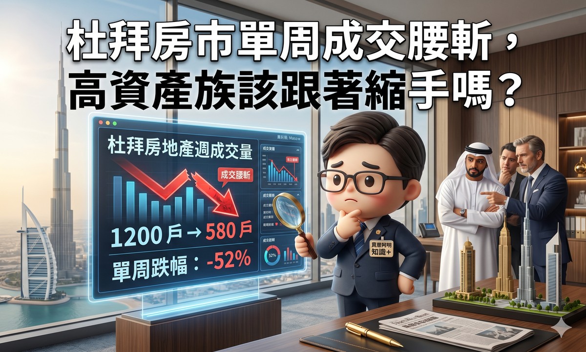 杜拜房市單周成交腰斬、銀行上調風險權重，高資產族該跟著縮手嗎？