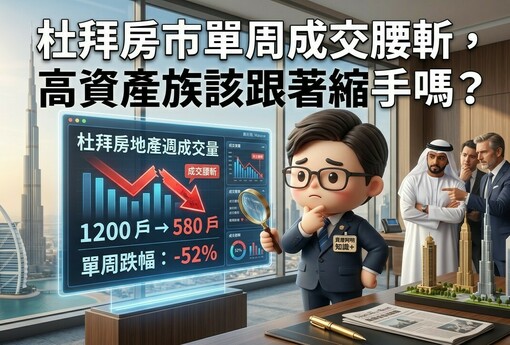 杜拜房市單周成交腰斬、銀行上調風險權重，高資產族該跟著縮手嗎？
