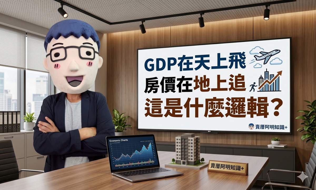 GDP在天上飛，房價在地上追，人均破四萬美元，基本工資新台幣三萬... 這啥邏輯？