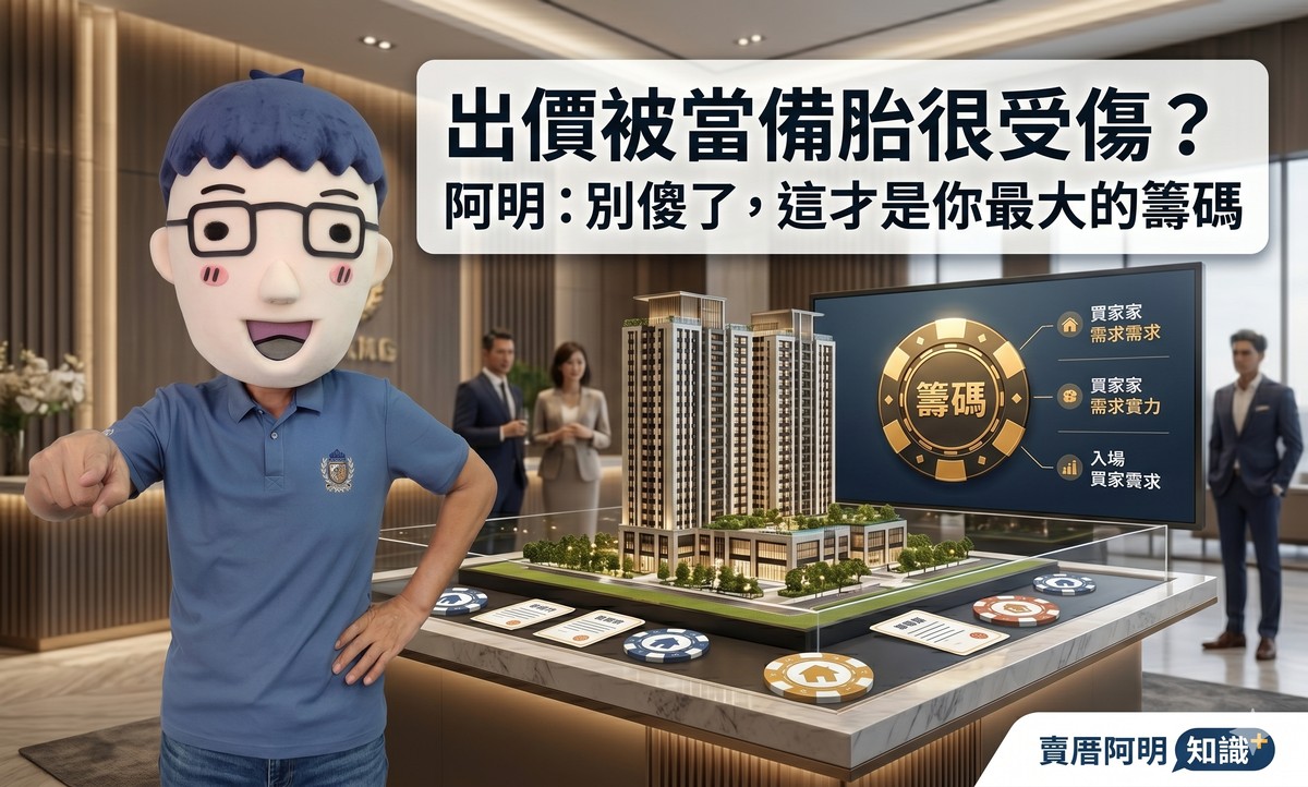出價被當備胎很受傷？阿明：別傻了，這才是你最大的籌碼